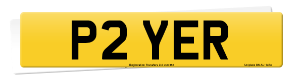 Registration number P2 YER
